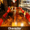Custom Hand Made Reclaimed Wood Restaurant Tables with Epoxy Resin Finish
